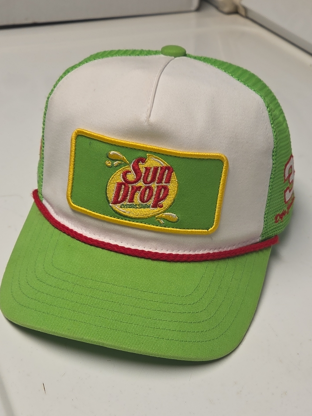 Dale Earnhardt Jr Sun Drop Patch Trucker Hat *Rare*